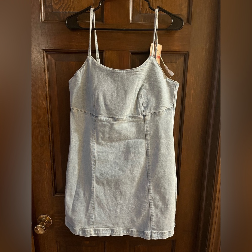 Light Blue Denim Mini Dress
